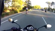 Upadek z motocykla przy 181 km/h 