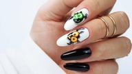 Halloween bat nails art tutorial / Allepaznokcie Molly Lac