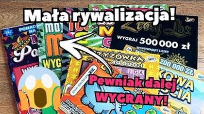Zdrapki Lotto  Wygrana w Krzyżówce!  Rywalizacja 3 grubych zdrapek! 