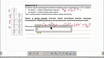 ZADANIE 9 CKE 2021 MARZEC ENERGIA POTENCJALNA ELEKTRON&Oacute;W WALENCYJNYCH