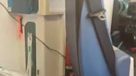 jazda karetką z rozciętą nogą przez Marka misiarz do szpitala 14. 02