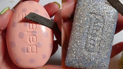 Soap Carving ASMR Relaxing Sounds no talking Satisfying ASMR Video #soapcarving #soapcuttingvideo