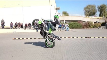 Pokaz na zakończeniu sezonu motocyklowego.2015