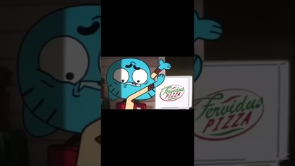 Look at Gumball the best delivery guy 