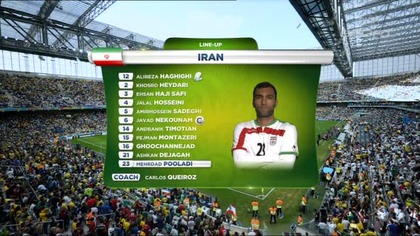 Grupa F: Iran vs Nigeria - 16 06 2014 | 1 połowa