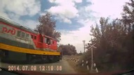 Kretyn na przejeździe kolejowym