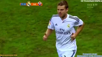 'Krystian' Ronaldo na boisku meczu Real Madryt vs Fiorentina w Warszawie 