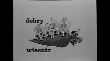 Jedynka - Studio, czołówka i tyłówka Wieczorynki, zapowiedzi, reklamy i plansza z 5 października 1991 roku