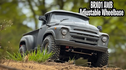 Boom Racing BRX01 AWB 1/10 Scale Adjustable Wheelbase Chassis Kit ZIL Pickup BR8010