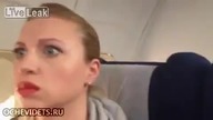 Rosjanie w samolocie podczas małej awarii