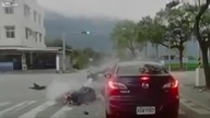 Tragiczny wypadek motocyklisty na krzyzowce