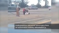 Policjant brutalnie pobił kobietę