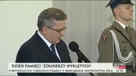 Bronisław Komorowski o "Ofiarach Żołnierzy Wyklętych" !
