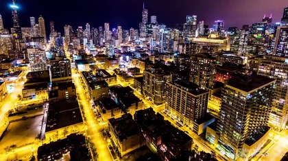 Chicago - Time-lapse nocą wygląda wręcz nierealnie