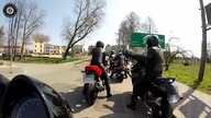 Motocyklowa eskorta kolegi do ślubu - TNM 11. 04. 2015r. 
