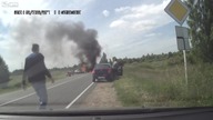 Pożar na skrzyżowaniu