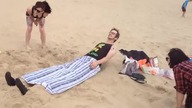 Takie tam ćwiczenia na plaży