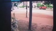 Fatalnie wyglądający wypadek