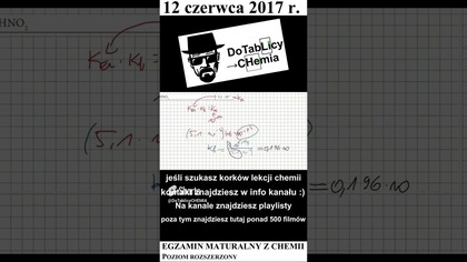 ZADANIE 19 CKE 2017 CZERWIEC Azotany(III) ulegają w roztworach wodnych #chemistry #cke #edukacja