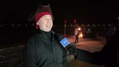 Pirackie ognie nad Sosiną.  Fireshow zamknął 34.  Finał WOŚP w Yacht Club Tryton