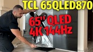 Telewizor TCL 65QLED870 65 QLED 4K 144Hz: UNBOXING (65QLED870X2) (65C745) #tcl #qledtv #tv