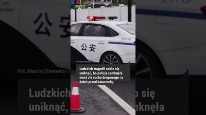 Katastrofa w Chinach.  Nowy most runął do wody