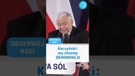 Kaczyński: my chcemy DEMOKRACJI #shorts