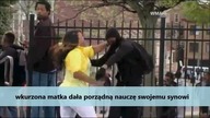 WKURZONA matka daje popalić synowi! 