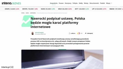 Prezydent Nawrocki podpisał DSA.  Projekt nowej ustawy i INFRASTRUKTURA NADZORU w Polsce (720p 60fps AV1-48kbit AAC-polski)