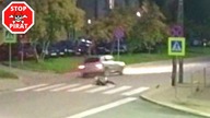 Kierowca Audi wjeżdża w pieszą i ucieka.  Trwają poszukiwania sprawcy.  STOP PIRAT