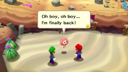 W grze na platformę Nintendo 3DS pomagamy braciom Mario uratować księżniczkę Peach porwaną przez Władcę Koszmar&oacute;w.