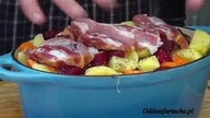 Żeberka zapiekane w kiszonej kapuście / chłopski garnek /Oddaszfartucha