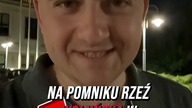 Banderowska flaga na pomniku Rzeź Wołyńska w Domostawie.  Służby powinny działać natychmiast! (1920p