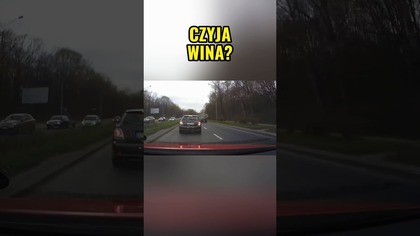 Hamowanie i kolizja  zabrakło odstępu i reakcji.  Kto winny? #droga #kolizja