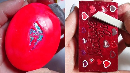 Soap Carving ASMR Relaxing Sounds no talking Satisfying ASMR Video #soapcarving #soapcuttingvideo