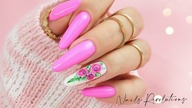 Flowers nails art tutorial step by step / Gabrielle Nails Charbonne