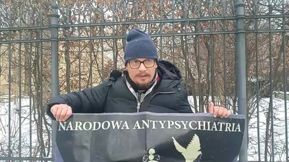 Protest przeciwko propsychiatrycznej pikiecie
