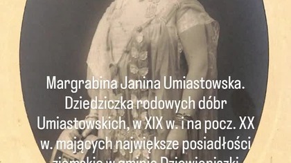 Margrabina Janina Umiastowska, wdowa po Władysławie Umiastowskim, dziedziczka rodowych dóbr Umiastowskich w gminie Dziewieniszki. 

Markgrafienė Janina Umiastowska, Vladislovo Umiastovskio našlė, Umiastovskių giminės valdų Dieveniškių valsčiuje paveldėtoja.



#dziewieniszki #dieveniškės #dieveniskes #umiastowski #Arystokracja #kulturapolska #gmina #gminadziewieniszki #wileńszczyzna #gminadziewieniszki #nobility #aristocrats #aristocracy #aristocrat #arte #photography #photographer #gmina #miasteczko #kultura 

Dieveniškės - Dziewieniszki - 