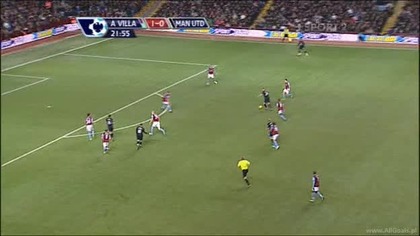 Premier League Sezon 2009/2010 Aston Villa 1-1 Man Utd Collins