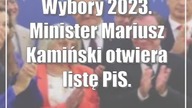 Wybory 2023.  Minister Mariusz Kamiński otwiera listę PiS.  Niespodzianek jest więcej