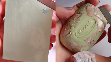 Soap Carving ASMR Relaxing Sounds no talking Satisfying ASMR Video