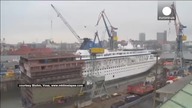 Time lapse z wydłużaniu statku