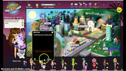 MovieStarPlanet! - teraz lvl 7, a moje imię to mycha48. Cześć!