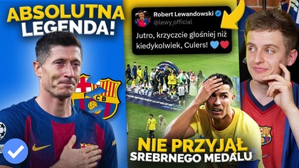 Lewandowski OFICJALNIE POŻEGNAŁ SIĘ z FC Barceloną! Ronaldo ZNOWU PRZEGRAŁ FINAŁ Nie odebrał medalu