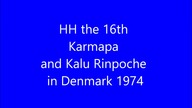 HH the 16th Karmapa and Kalu Rinpoche in Denmark 1974