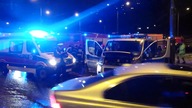 Roztrzaskany radiowóz