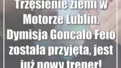 Trzęsienie ziemi w Motorze Lublin.  Dymisja Goncalo Feio została przyjęta, jest już nowy trener!