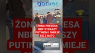 (Subskrybuj) Żona prezesa NBP straszy Putinem i śmieje się z NATO #shorts