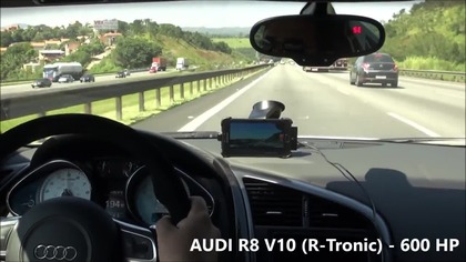 Audi R8 vs motocykle