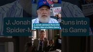 JK Simmons Sees Spider Man at Mets Game